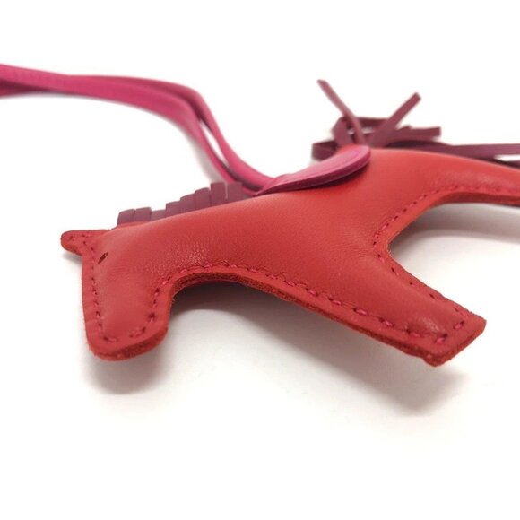 HERMES Rodeo PM Bag Charms Charms Accessories charm Anyo Miro Red/pink - Picture 6 of 11